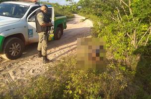 Homem é encontrado com sinais de espancamento e sacola na cabeça em matagal (Foto: Reprodução/redes sociais)