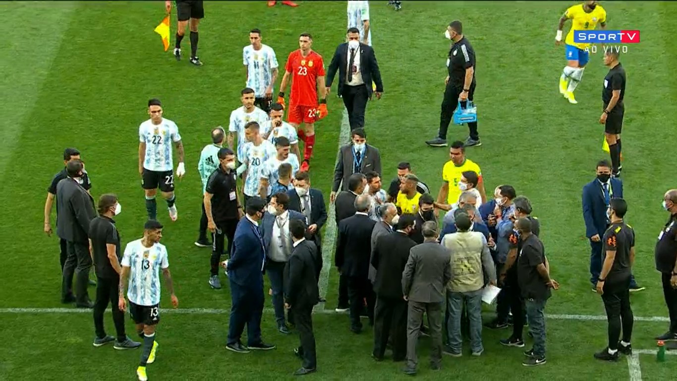 Depois de interrupção da Anvisa, jogo entre Brasil e Argentina é suspenso