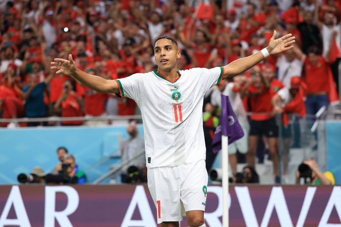 Abdelhamid Sabiri, abriu o placar para a seleção marroquina