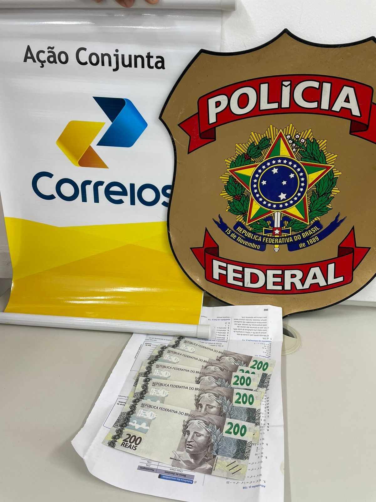 Ação conjunta entre a Polícia Federal e Correios