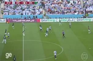 Argentina e Arábia Saudita (Foto: Reprodução/Rede Globo)