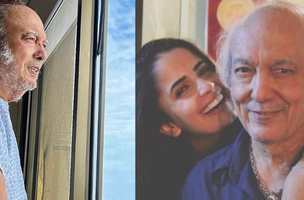 Cantor Erasmo Carlos ao lado da esposa (Foto: Divulgação)