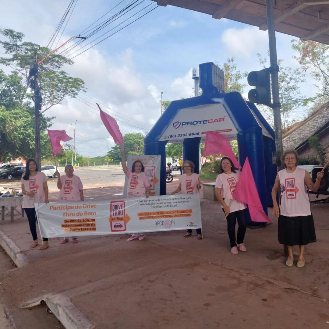 Drive thru do bem está recebendo doações na ponte estaiada