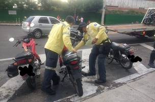 Guarda Civil e Strans recuperam moto roubada em Teresina (Foto: PMT/Divulgação)