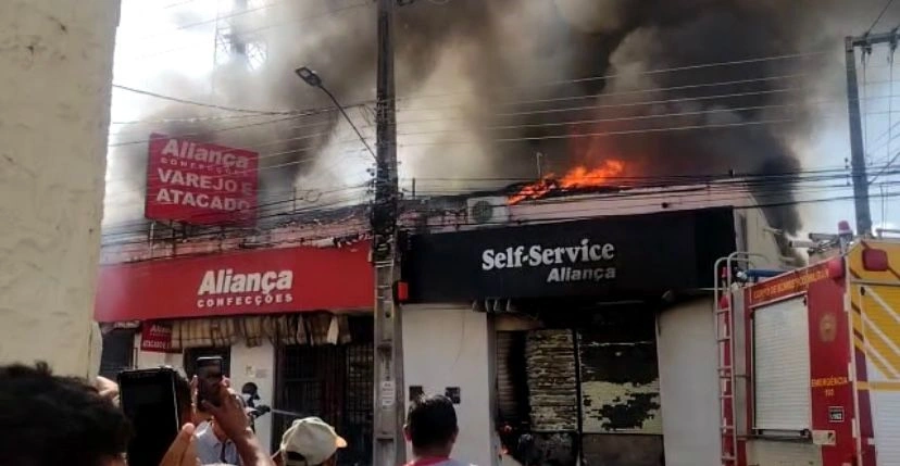 Incêndio no Centro de Teresina