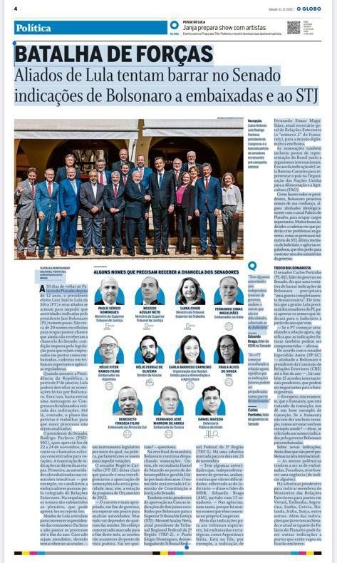 Jornal publica galeria dos ameaçados de perder cargos em Ministérios Superiores