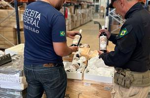 Operação da Policia Rodoviária e Receita Federal (Foto: Reprodução/redes sociais)