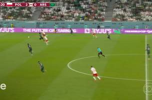 Partida Polônia x Arábia Saudita (Foto: Reprodução/ TV GLOBO)