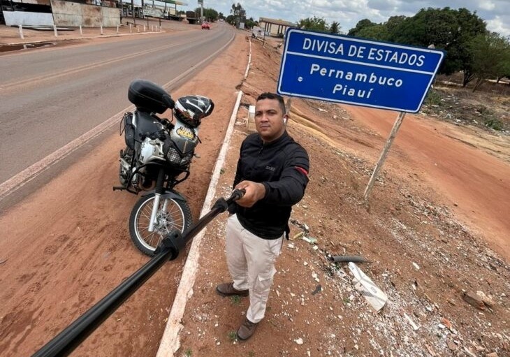 Thiago Amaral, fotógrafo do projeto “Sobre duas rodas: mapeamento fotográfico do Piauí”