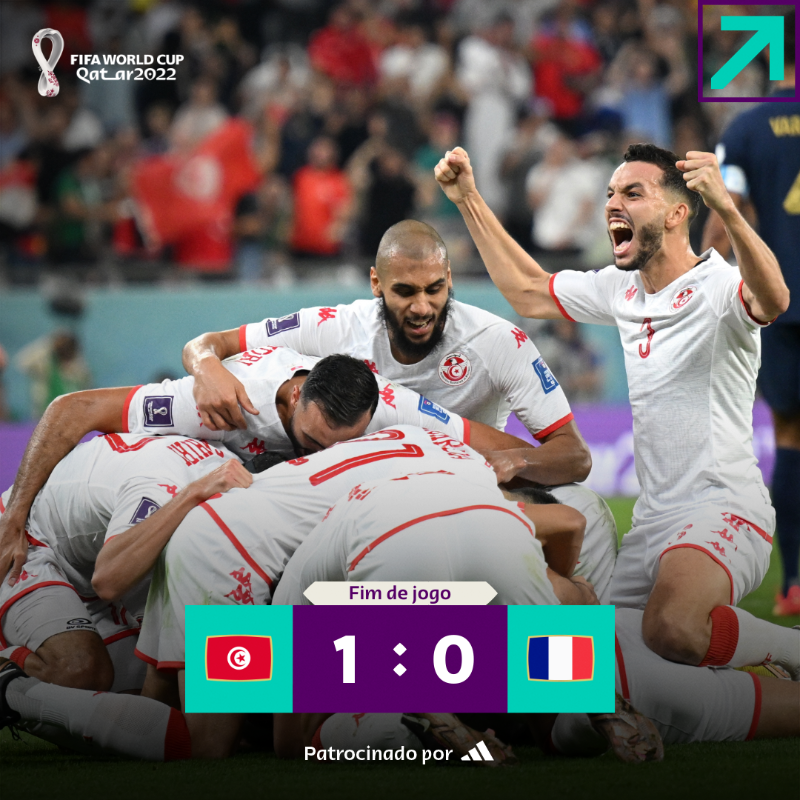 Tunísia vence a França, mas não se classifica