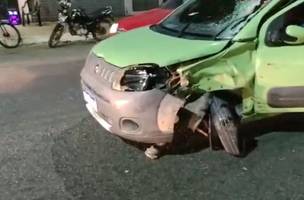 Veículo envolvido em grave acidente em Parnaíba (Foto: Reprodução/redes sociais)