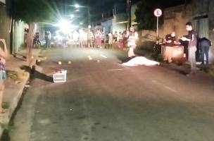 A vítima foi atingida por cerca de 5 disparos (Foto: Reprodução/whatsapp)