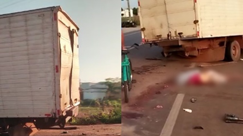 Acidente entre caminhões em Campo Maior