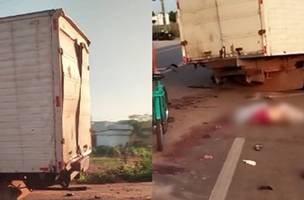 Acidente entre caminhões em Campo Maior (Foto: Divulgação)