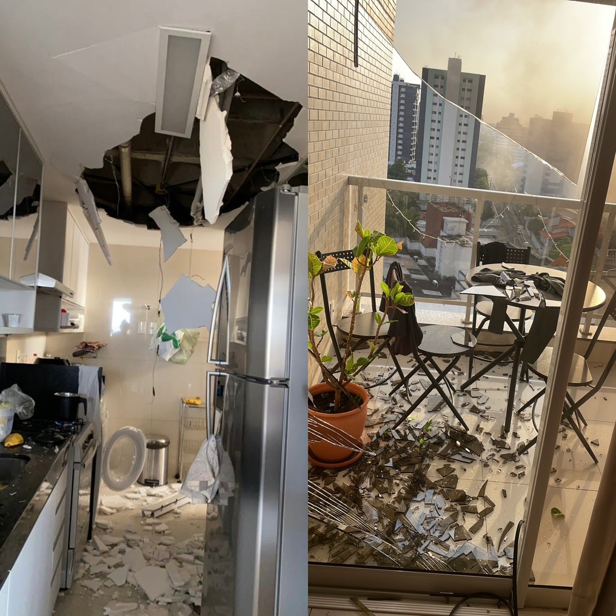 Apartamentos danificados