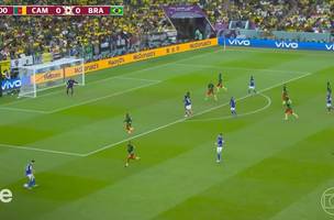 Brasil perde para Camarões, mas avança para as oitavas (Foto: Reprodução/ TV GLOBO)