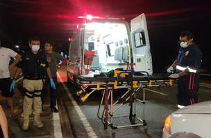 Ciclista embriagado é atropelado em Parnaíba (Foto: Veja PHB)