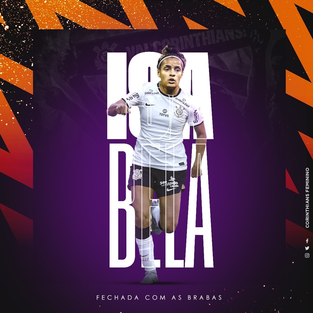 Com apenas 21 anos, a jogadora é a primeira nova jogadora a integrar o elenco do Timão para a temporada 2023