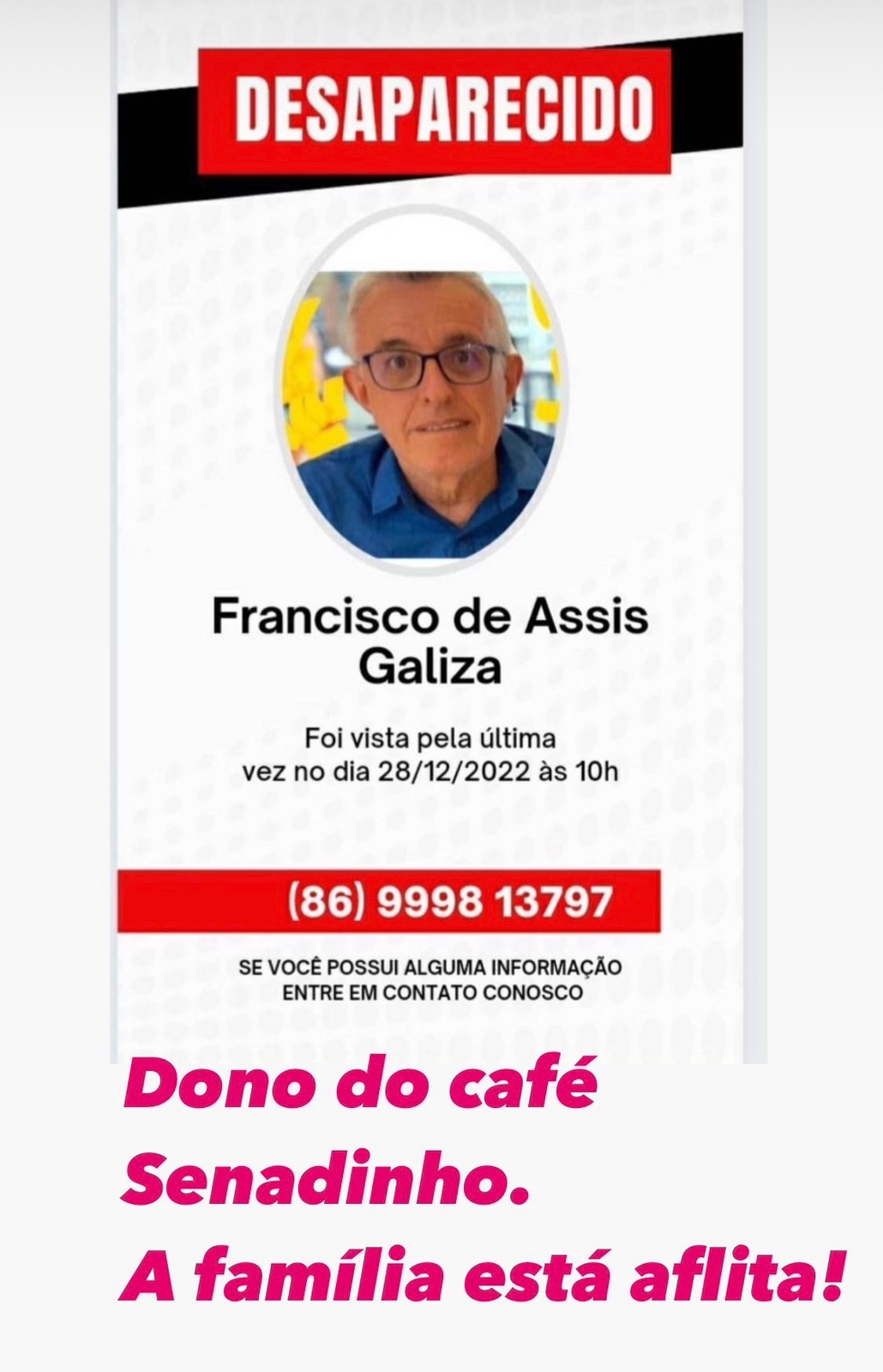 Dono do “Senadinho” do Teresina Shopping está desaparecido