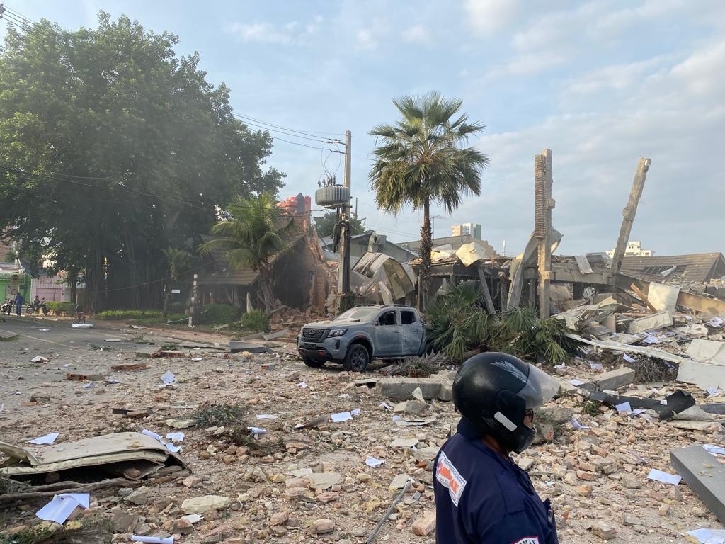 Explosão no Vasto Restaurante