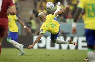 Gol de Richarlison (Foto: Lucas Figueiredo/CBF)
