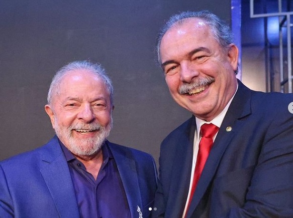 Lula e Aloísio Mercadante