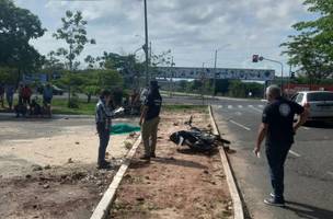 O motociclista veio a óbito no local (Foto: Reprodução)