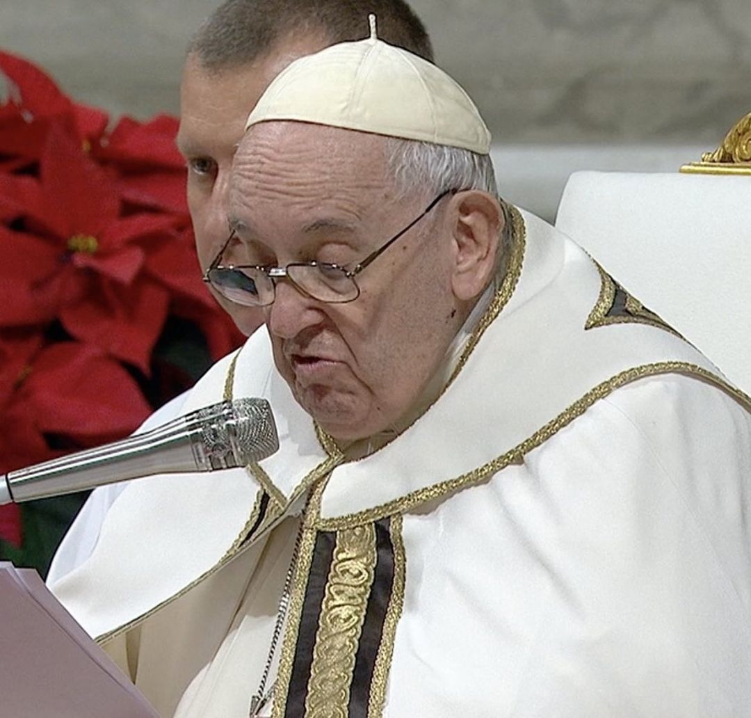 Papa Francisco na celebração da Missa do Galo