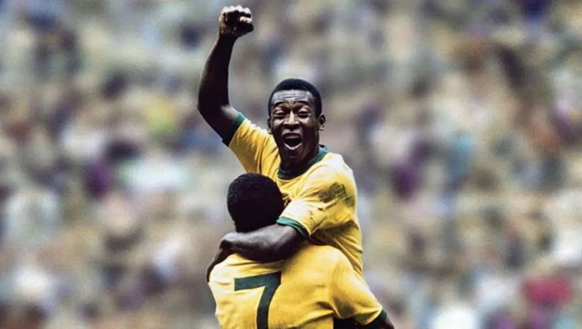 Pelé em jogo pela seleção
