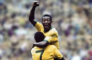 Pelé em jogo pela seleção (Foto: Divulgação/FIFA)