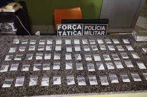 Polícia Militar prende homem e fecha boca de fumo no interior do Piauí (Foto: Divulgação/PM)