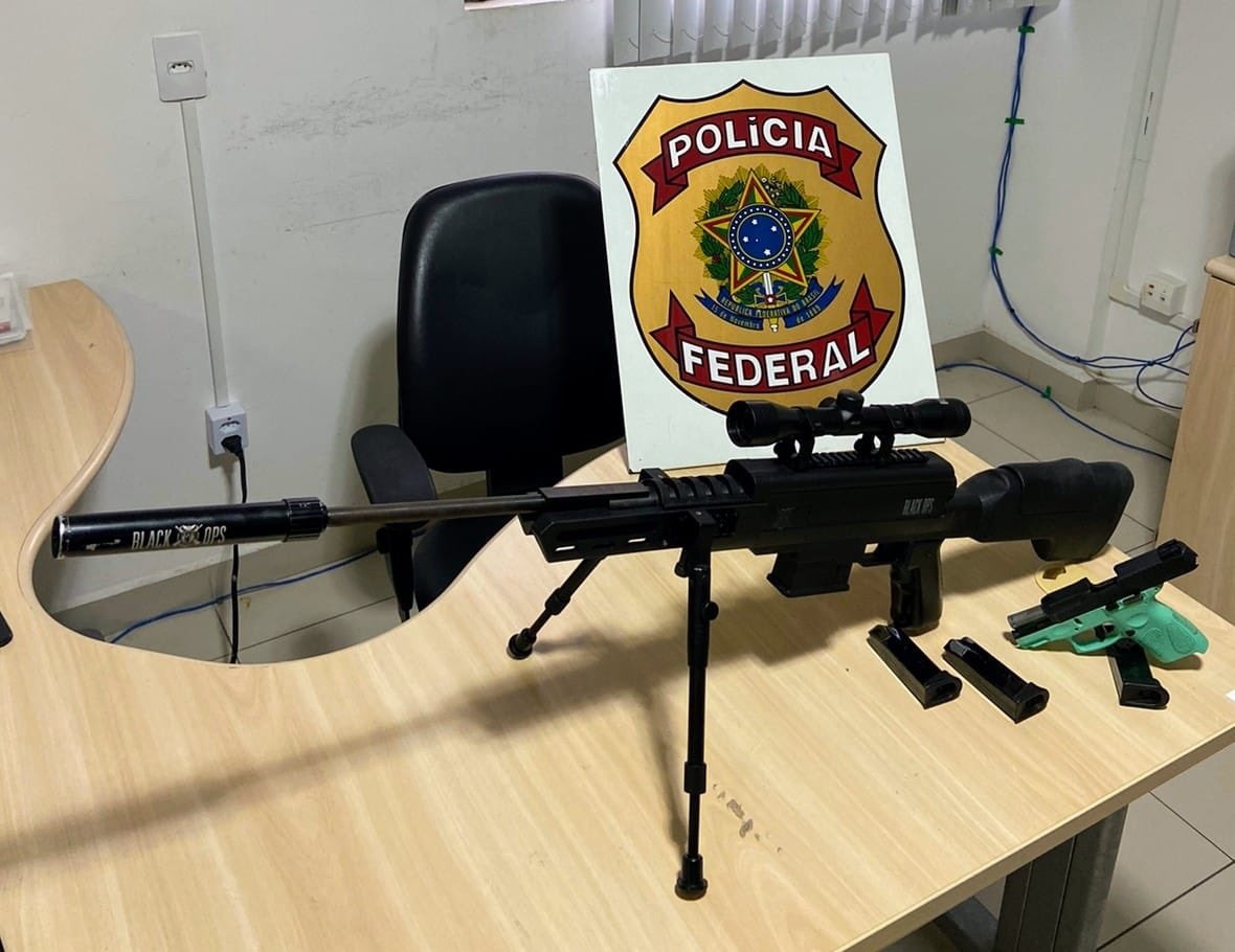 rma apreendida pela PF de “terrorista” é apenas um rifle de chumbinho