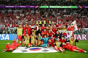 Seleção coreana segue para as oitavas de final (Foto: Reprodução)