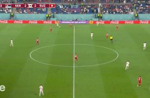 Suíça vence Sérvia (Foto: Reprodução/ TV GLOBO)