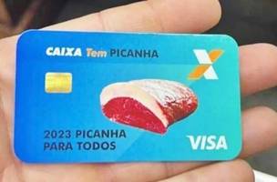 Cartão falso do 'Bolsa Picanha' (Foto: Reprodução/Redes sociais)