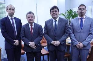 Desembargador Hilo de Almeida Sousa e Governador Rafael Fonteles (Foto: Foto divulgação)
