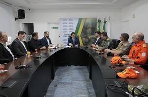 Governador realiza primeira reunião com as forças de segurança do Estado (Foto: Foto divulgação)