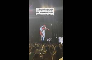 Gustavo Lima expulsa piauiense de show em Fortaleza (Foto: Reprodução)