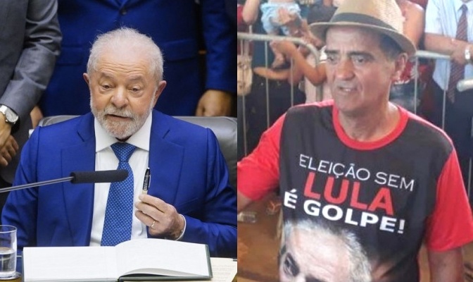 Lula e Fernando Menezes, autor do presente em 1989