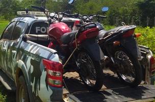 Motos apreendidas (Foto: Divulgação/PM)