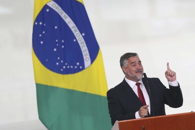 O ministro Paulo Pimenta tomou posse à frente da Secretaria de Comunicação Social