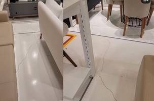 Pisos com rachaduras no Shopping Rio Poty (Foto: Reprodução/redes sociais)
