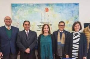 Reunião com representantes da Casa da América Latina e da FUNCEX (Foto: Reprodução)