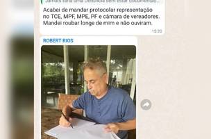 Robert enviou em grupos de WhatsApp (Foto: Reprodução)