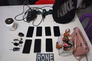 Suspeito de assalto é preso depois de perseguição com a Polícia Militar (Foto: Divulgação/PM)