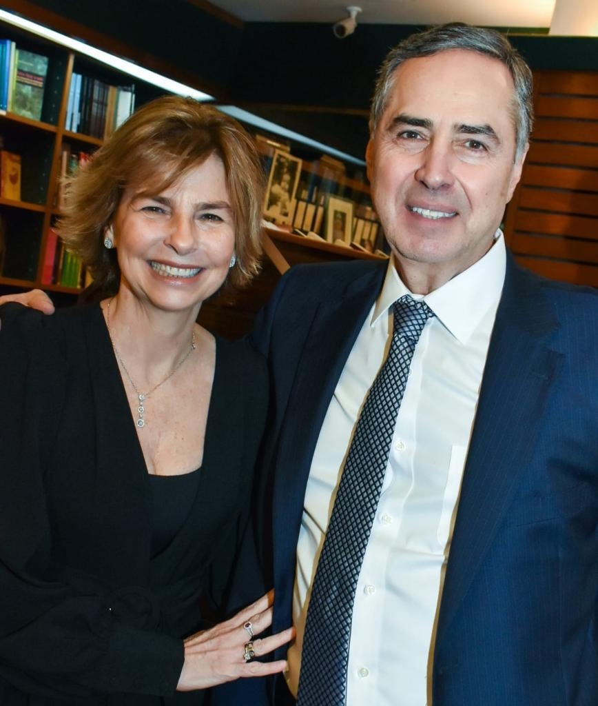Tereza Cristina Van Brussel Barroso com o marido Luís Roberto Barroso