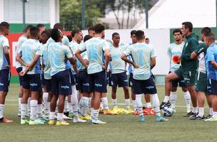 Treino do sub20 do Palmeiras para a Copinha (Foto: Divulgação)