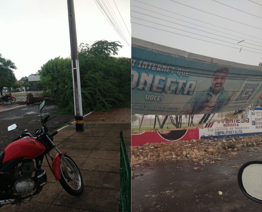 Ventos fortes e chuva em Campo Maior
