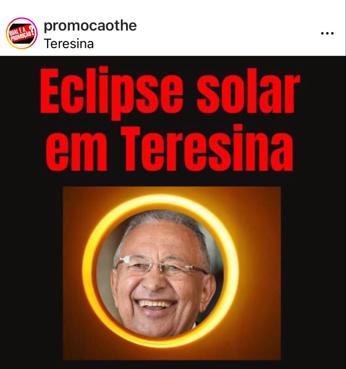 A turma do humor brinda o leitor com essa bela sacada do eclipse. Bom para começar a semana.