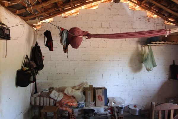 Alojamento destinado ao grupo de 17 homens